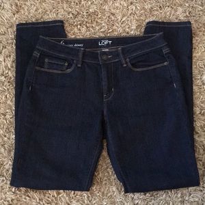 ⭐️LIKE NEW⭐️ LOFT Curvy Skinny Dark Wash Jeans
